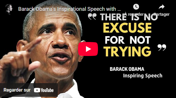 « No excuse… » par B. Obama