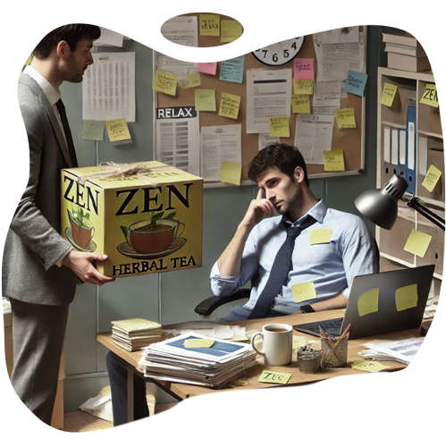 les solutions inadaptées sont parfois pire que de ne rien faire, métaphore de la tisane zen pour quelqu'un qui est au bord du burn out
