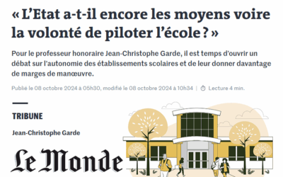 L’état peut(veut)-il vraiment changer les choses ?