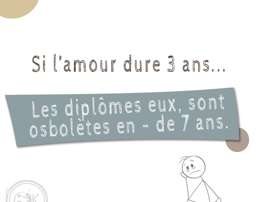 Si l&rsquo;amour dure 3 ans, les diplômes à peine plus de 5…